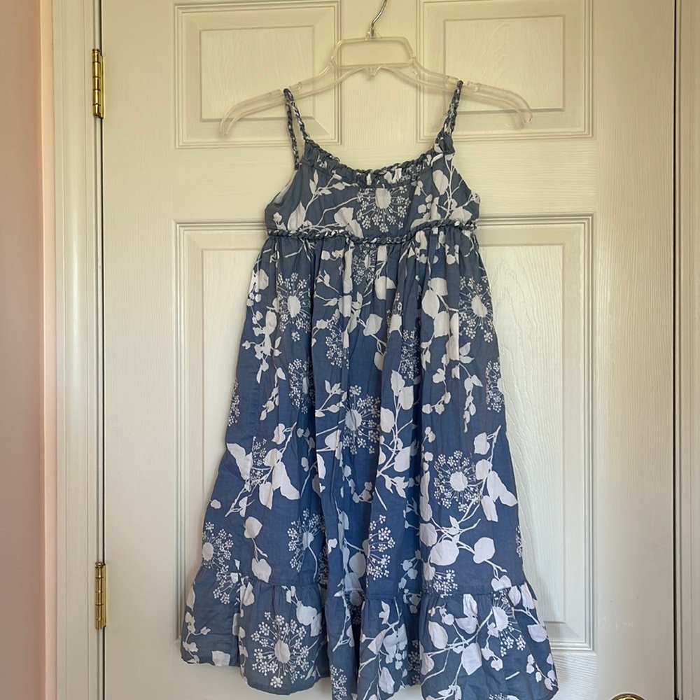 MobyGoby Blue floral zipper dress size 10